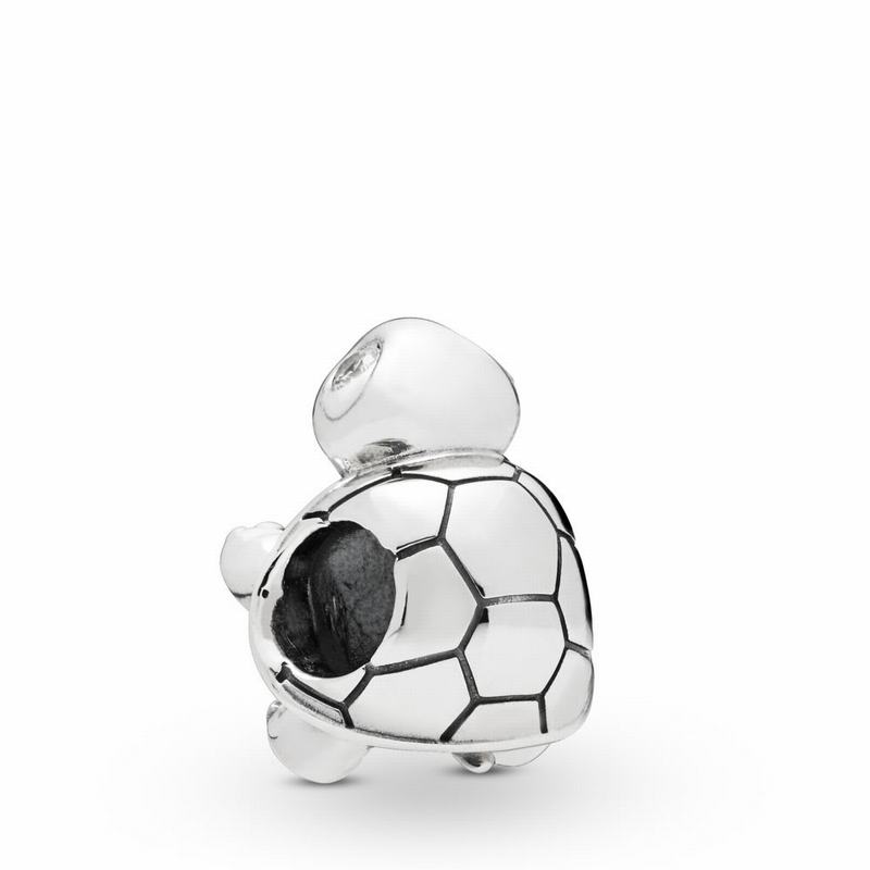 Pandora Bright-eyed Turtle Charm - Sterling Silver/Cubic Zirconia - Canada | ZW5314QZ